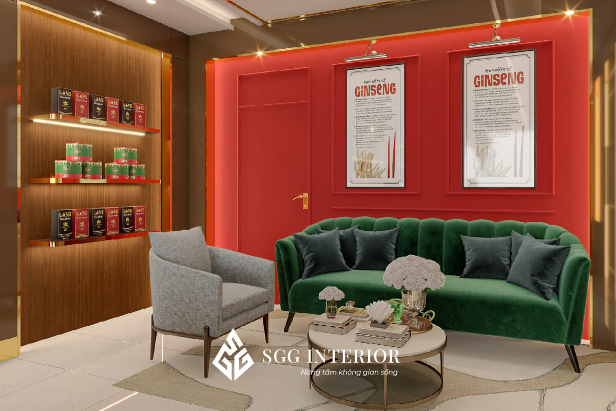 Thiết kế cửa hàng Sâm Ngọc Linh - Kontum 6