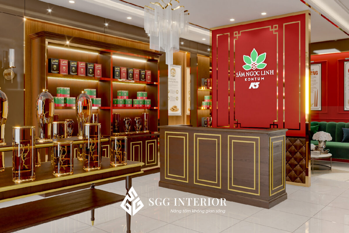 Thiết kế cửa hàng Sâm Ngọc Linh - Kontum 4