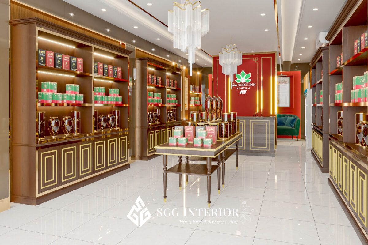 Thiết kế cửa hàng Sâm Ngọc Linh - Kontum 3