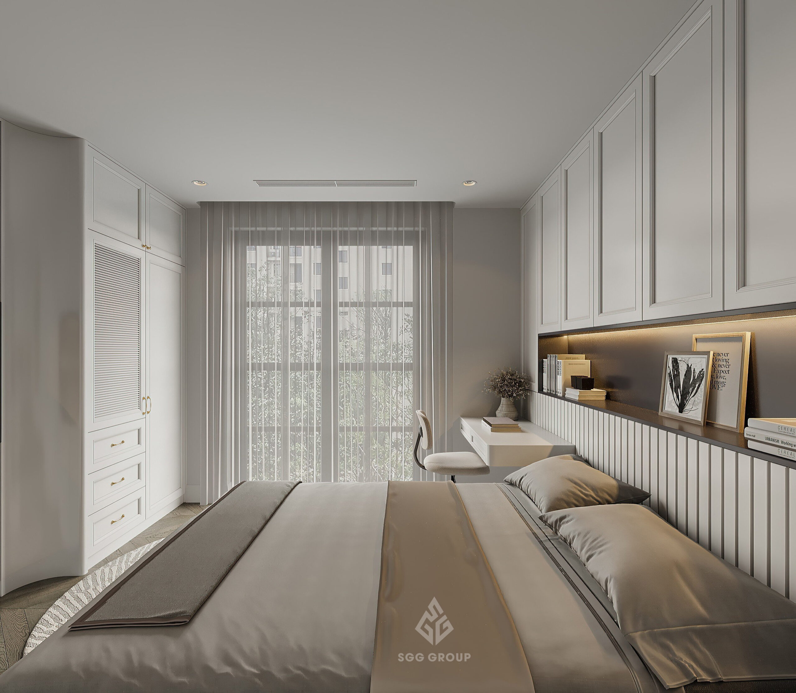 Thiết kế Nội thất phòng ngủ Tân cổ điển
