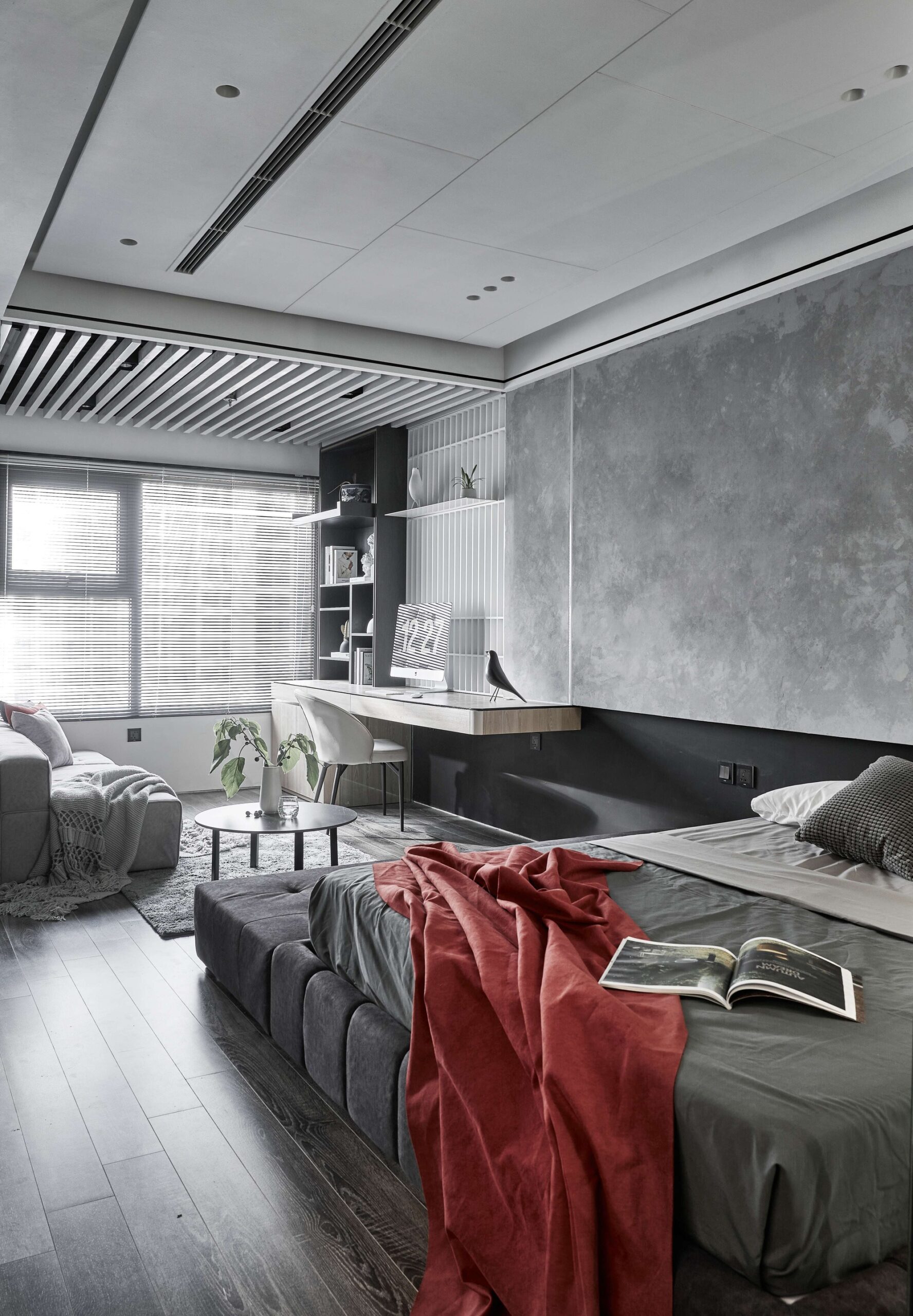 Căn hộ studio 30m2 Vinhomes Smart City - Phong cách hiện đại tone đen - xám