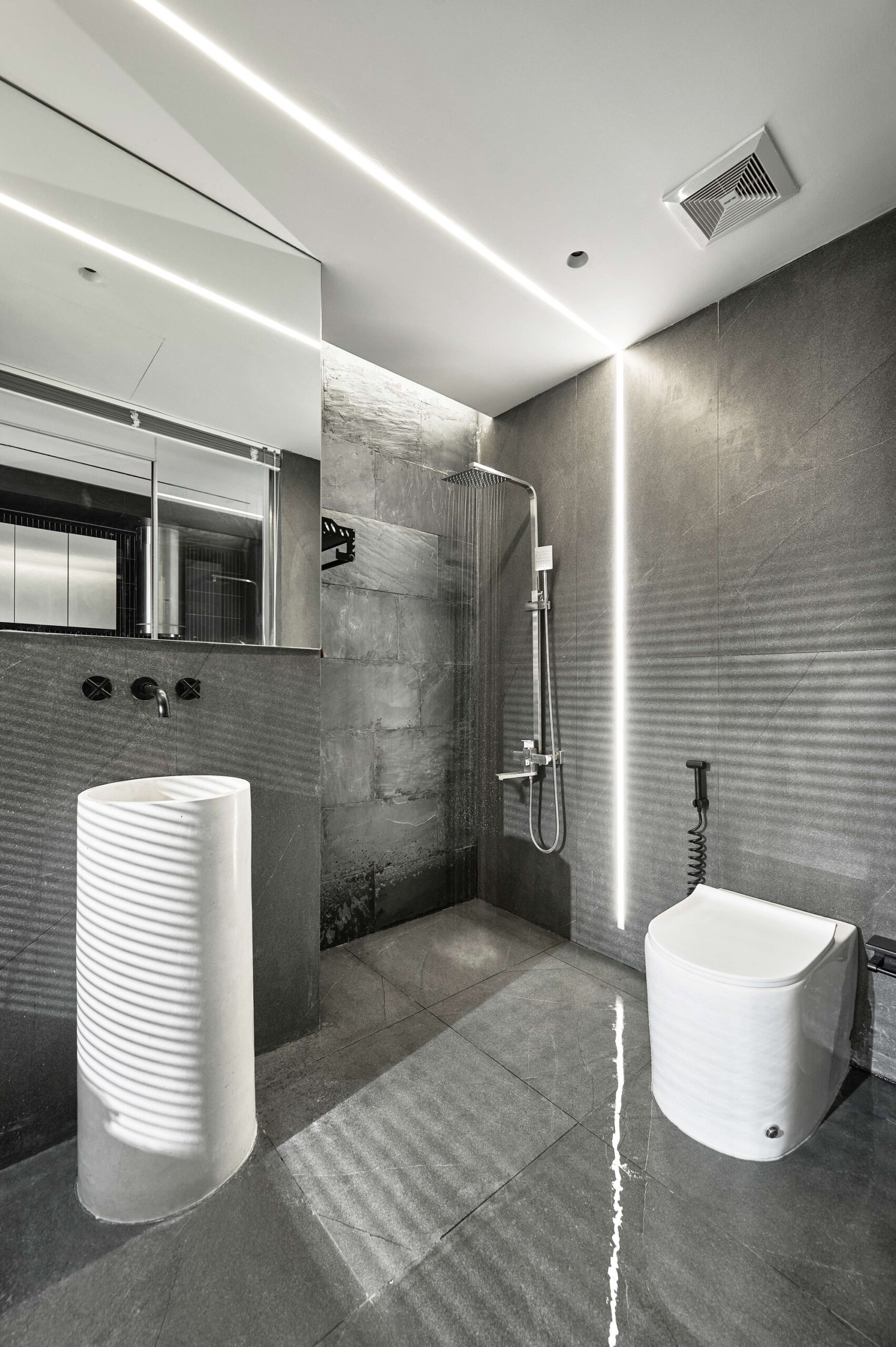 Căn hộ studio 30m2 Vinhomes Smart City - Phong cách hiện đại tone đen - xám