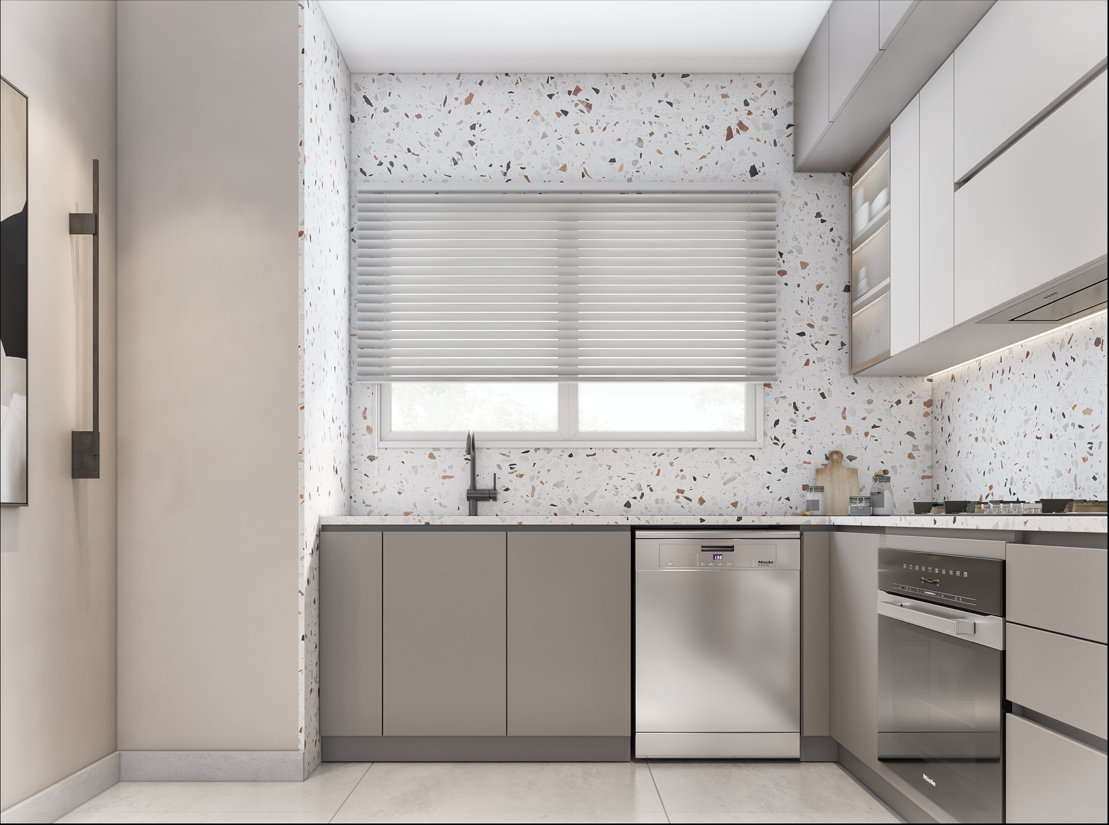 SGG Interior - yếu tố làm nên thiết kế phòng khách, phòng bếp hiện đại
