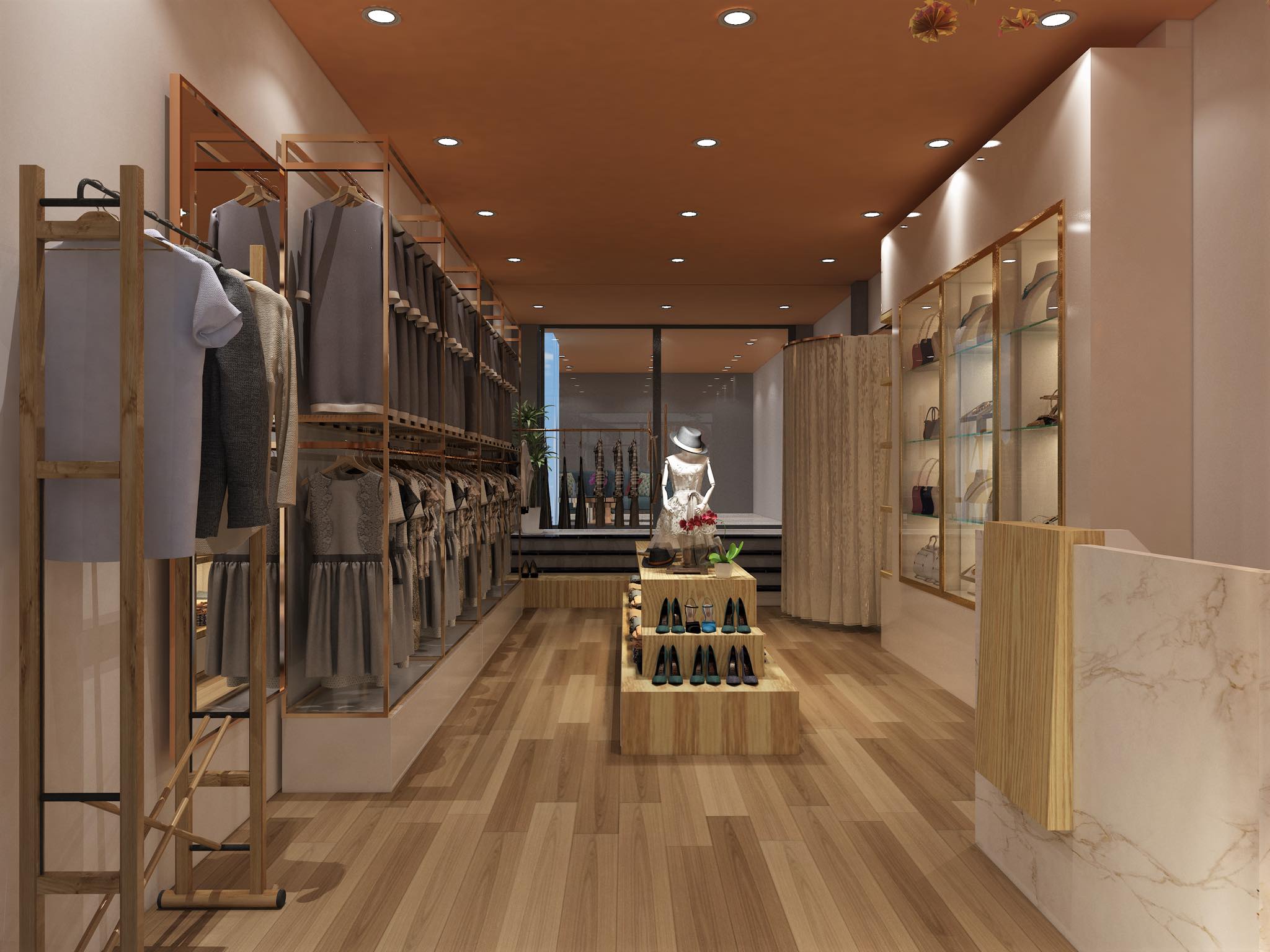 SGG Interior - Mẫu thiết kế shop thời trang 