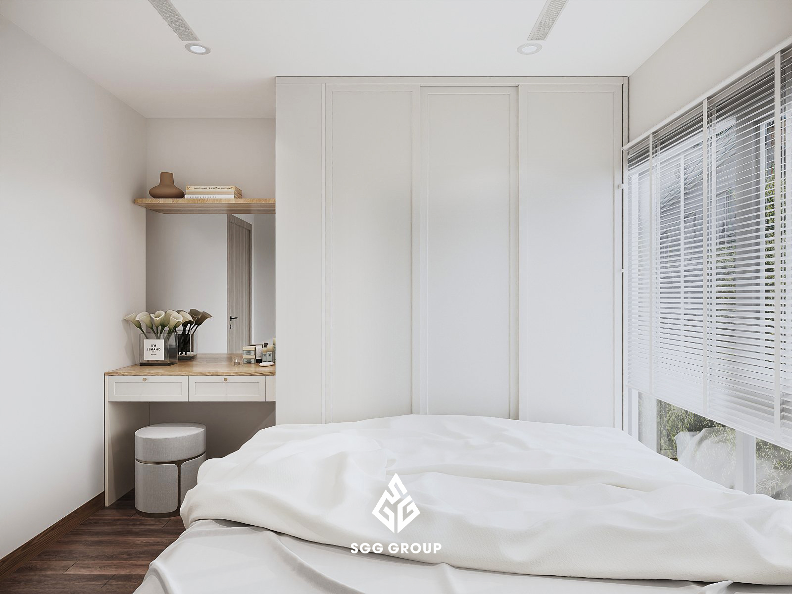 Thiết kế không gian nghỉ dưỡng cho ngôi nhà thứ 2 - Căn hộ 1PN+1 Masterise Vinhomes Smart City
