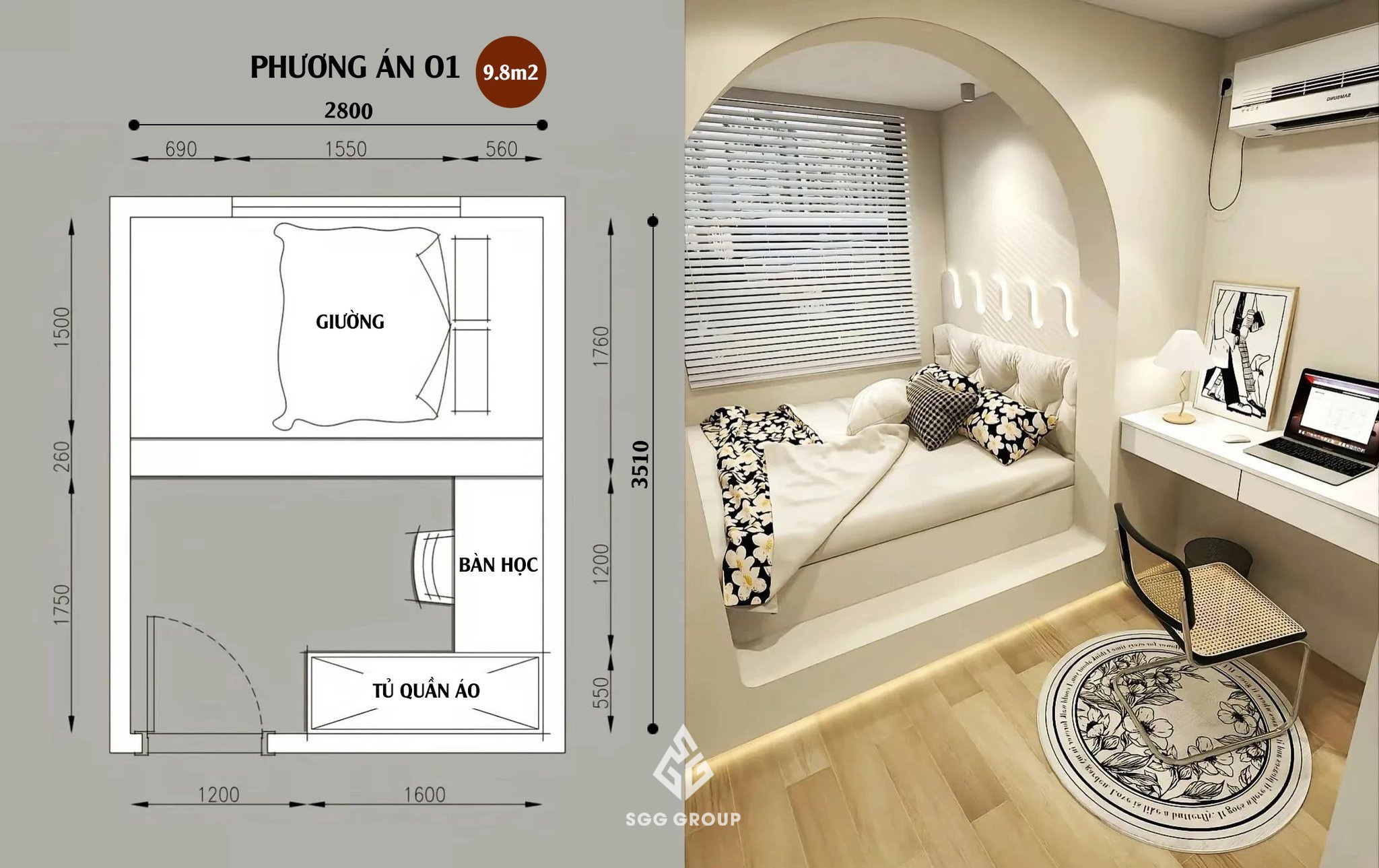 phòng ngủ nội thất sgg