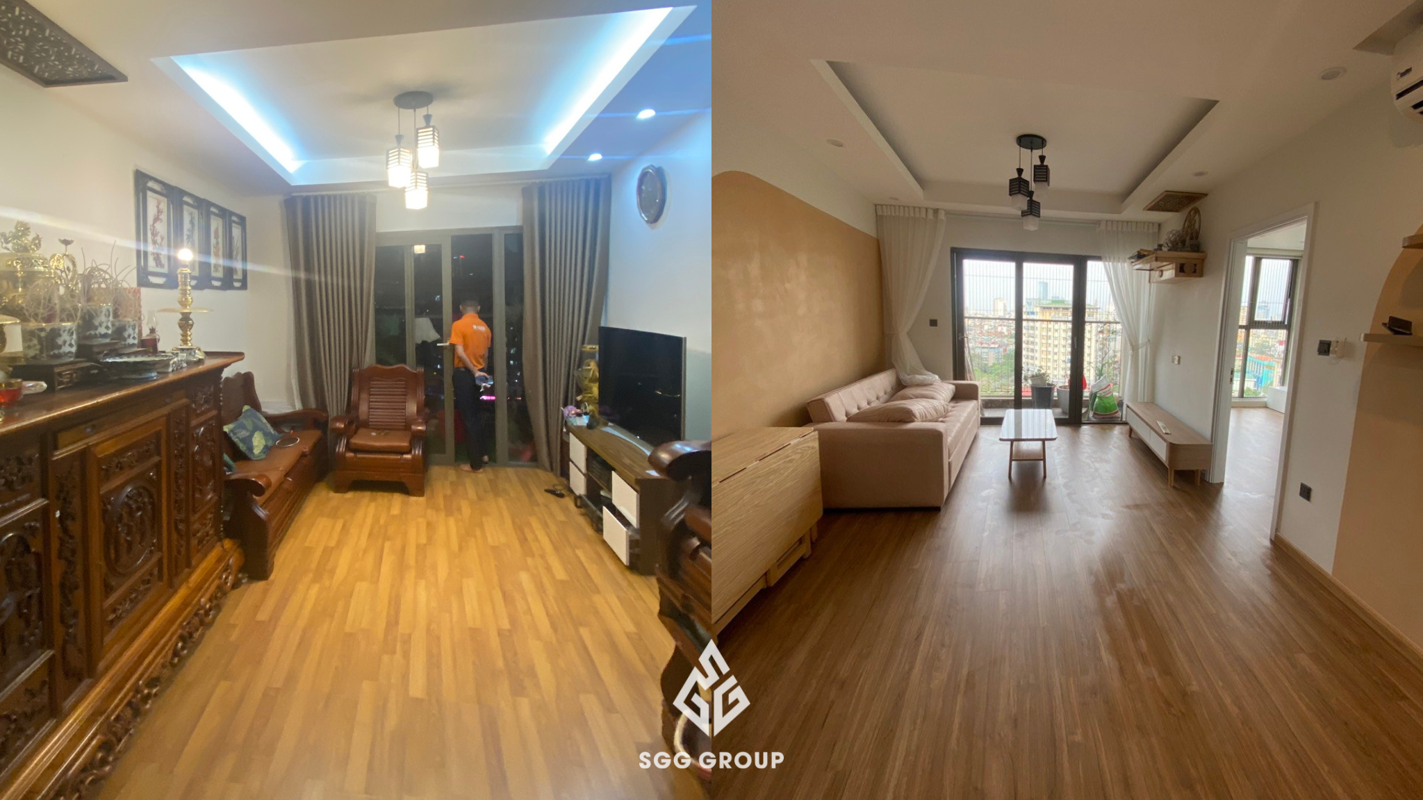 Cải tạo chung cư 62m2 tại Home city thành diện mạo như mơ