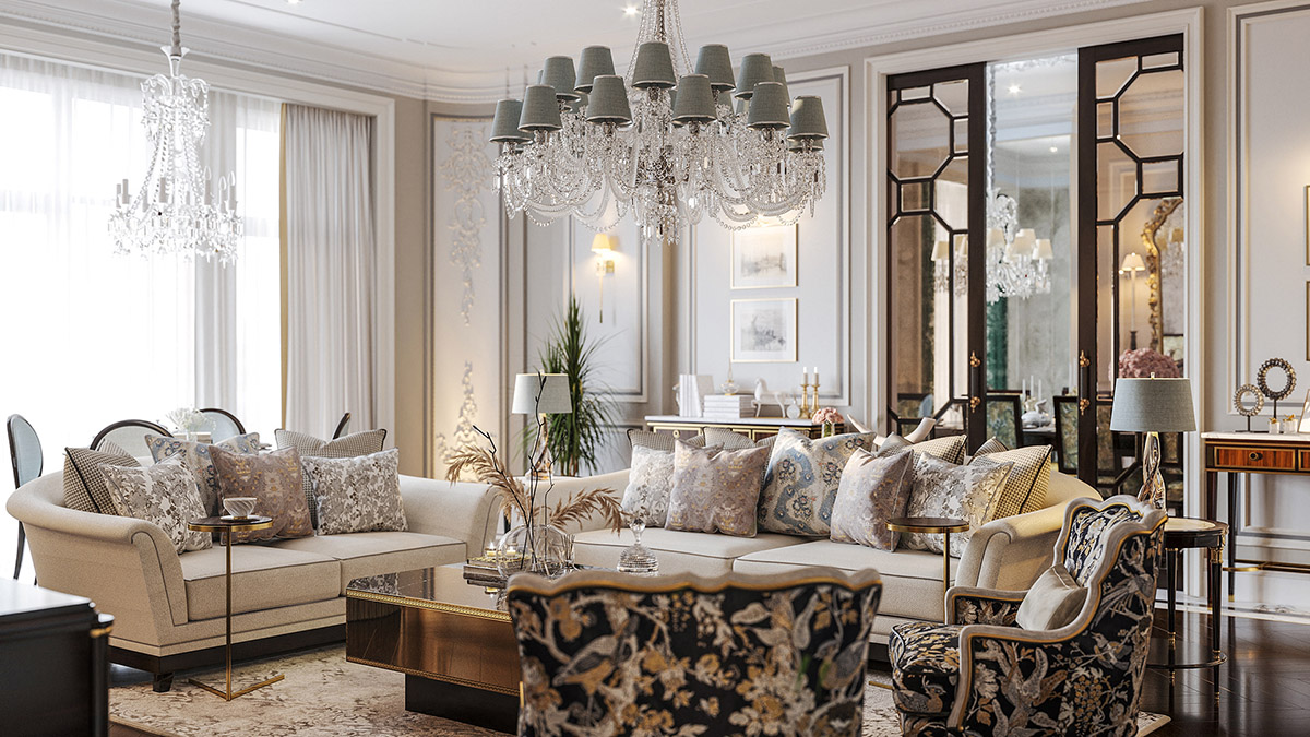 thiết kế nội thất cổ điển
