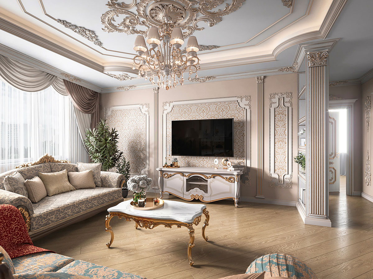 thiết kế nội thất cổ điển