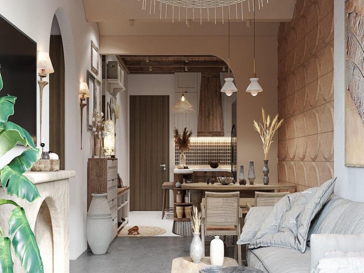 phong cách nội thất rustic 