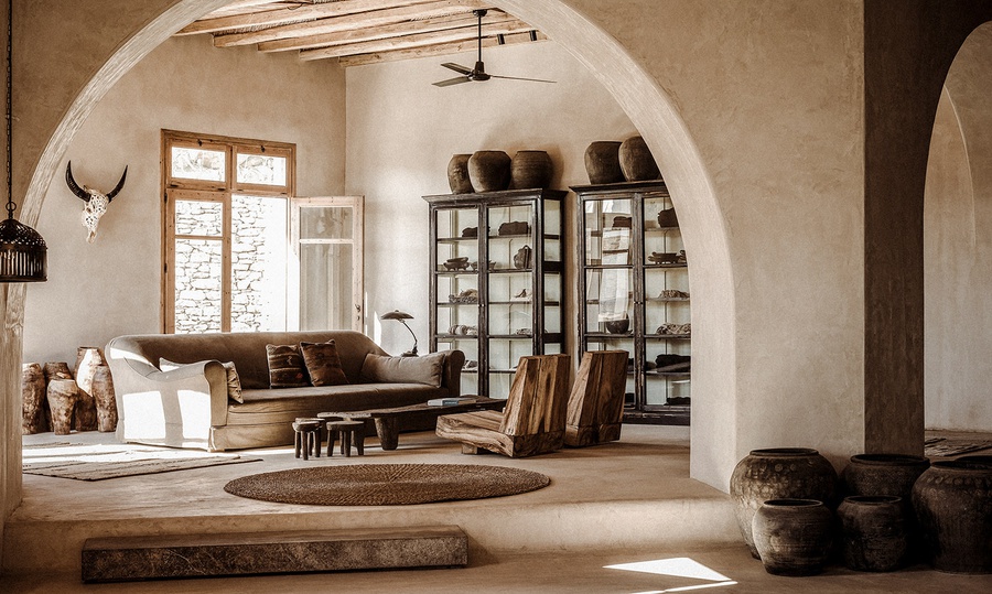 phong cách nội thất rustic 
