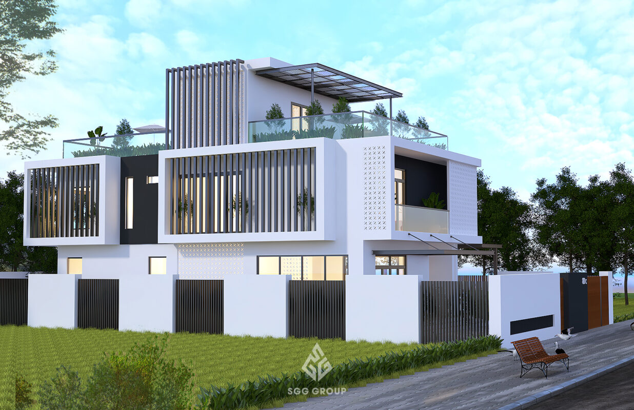 Mẫu Thiết Kế Nhà Phố 2 Tầng 1 Tum Hiện Đại: Sự Kết Hợp Hoàn Hảo Giữa Thẩm Mỹ Và Công Năng 1