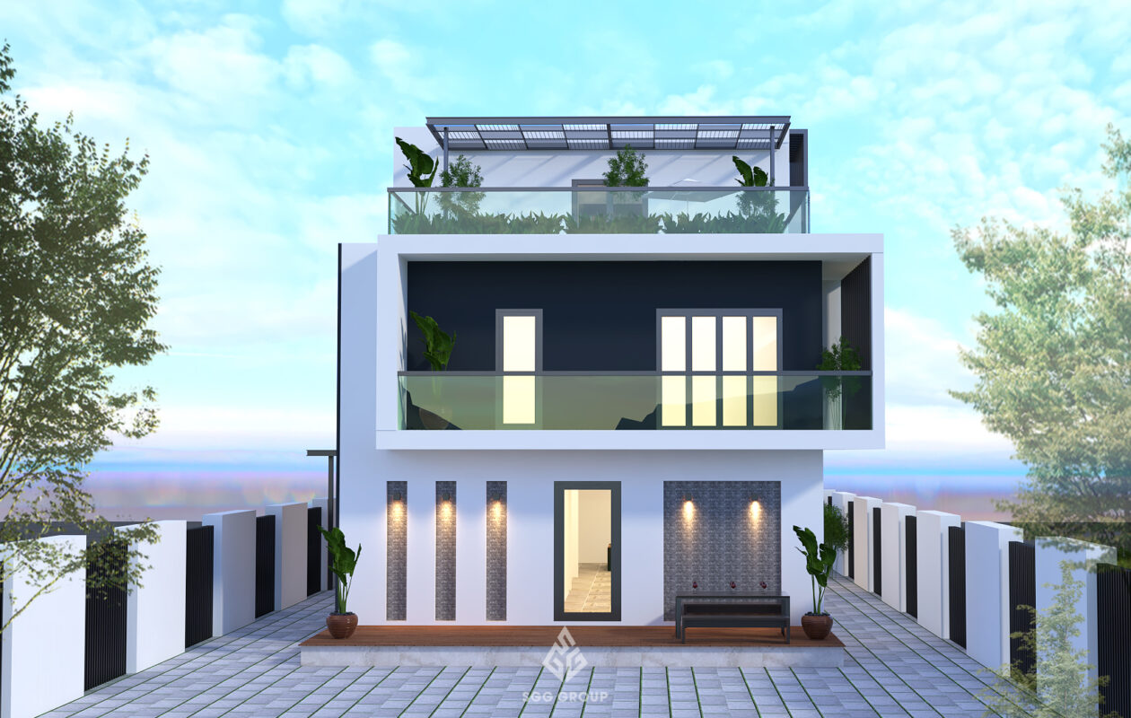 Mẫu Thiết Kế Nhà Phố 2 Tầng 1 Tum Hiện Đại: Sự Kết Hợp Hoàn Hảo Giữa Thẩm Mỹ Và Công Năng 3