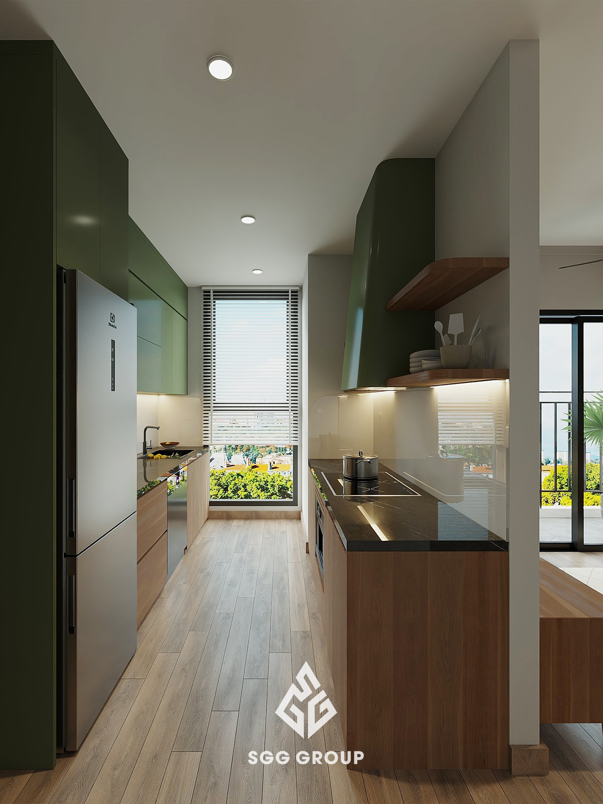 Thiết kế nội thất căn hộ theo phong cách Rustic cho người yêu thiên nhiên