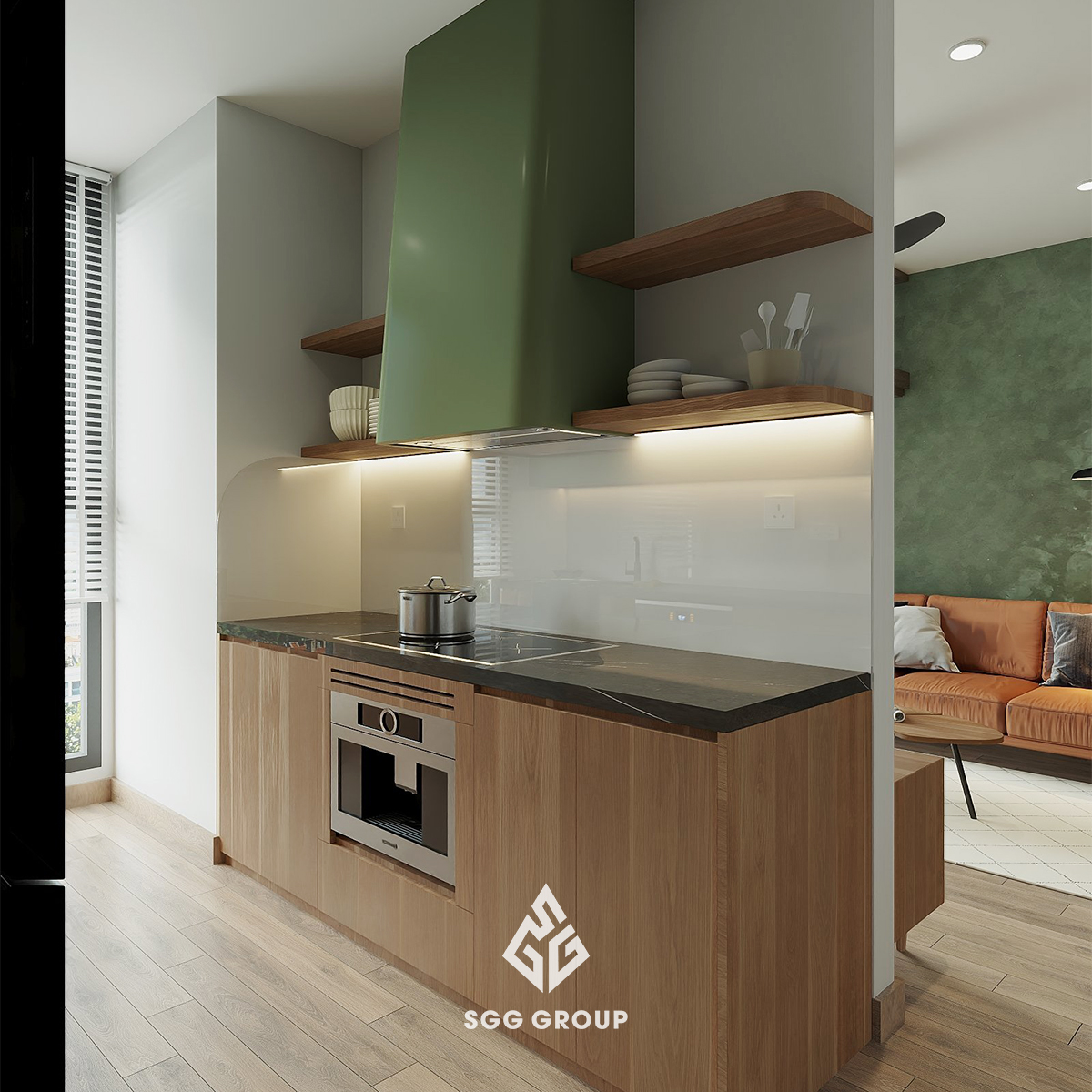 Thiết kế nội thất căn hộ theo phong cách Rustic cho người yêu thiên nhiên
