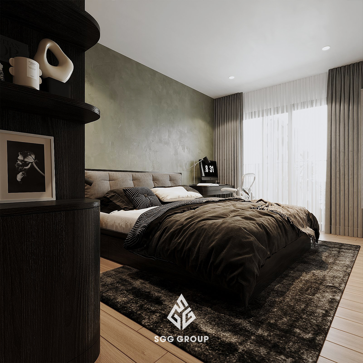 Thiết kế nội thất căn hộ theo phong cách Rustic cho người yêu thiên nhiên