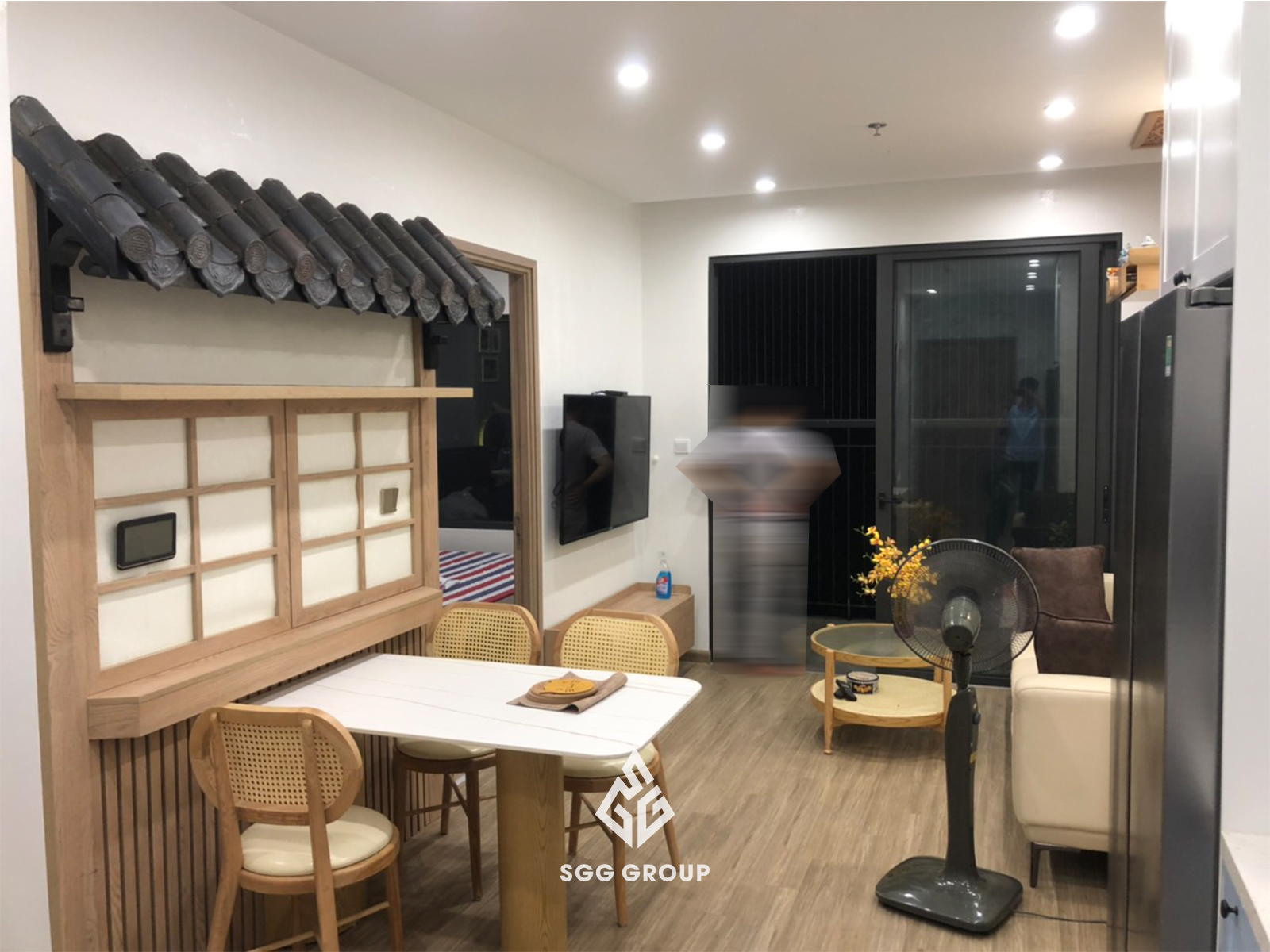 Mái Nhật lạ mắt trong căn hộ 2PN (55m2) tại Vinsmart