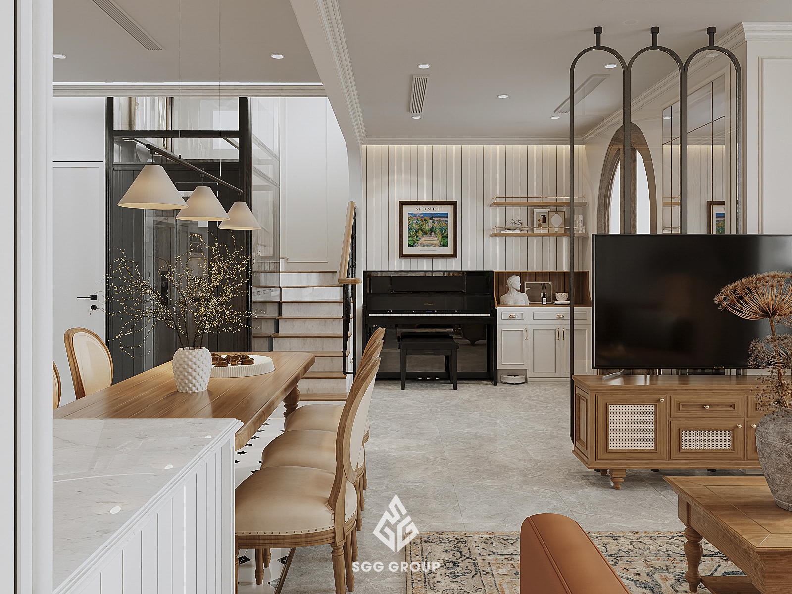 HH House - Vẻ đẹp nhẹ nhàng tại Villa Sao Biển, Vinhomes Ocean Park