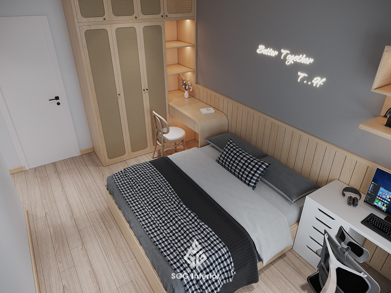 Tinh tế từng góc nhỏ trong căn hộ 64m2 (2PN) Moonlight An Lạc