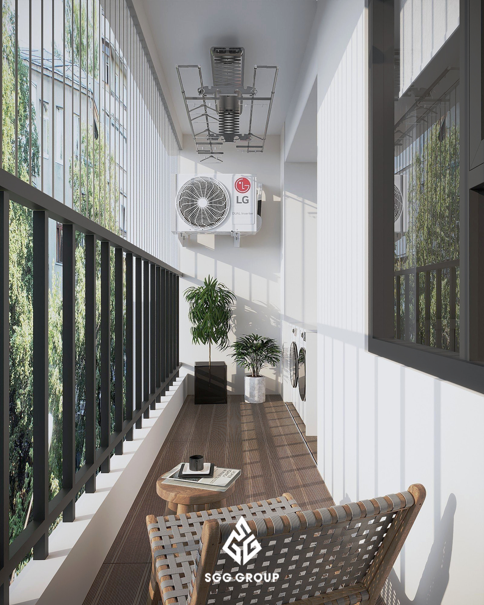 Thiết kế căn hộ 115m2 (3PN) chung cư Bắc Hà theo phong cách Farmhouse