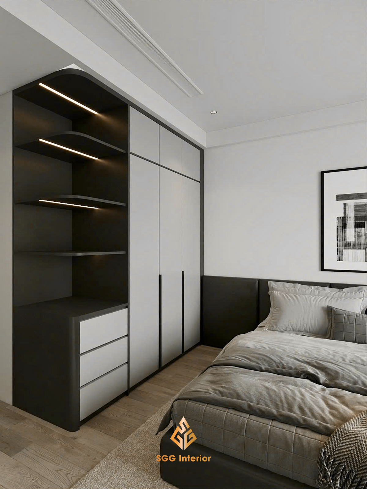 Thiết kế nội thất thanh thoát cho căn hộ Vinhomes Skylake Phạm Hùng