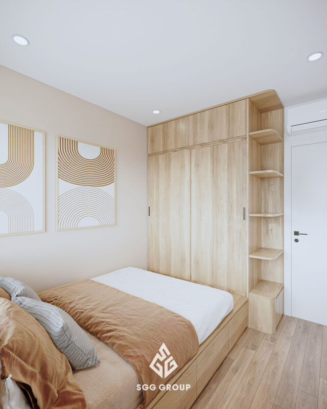 Cải tạo tăng không gian lưu trữ cho căn hộ 2PN (54m2) tòa S1.06 Vinhomes Ocean Park