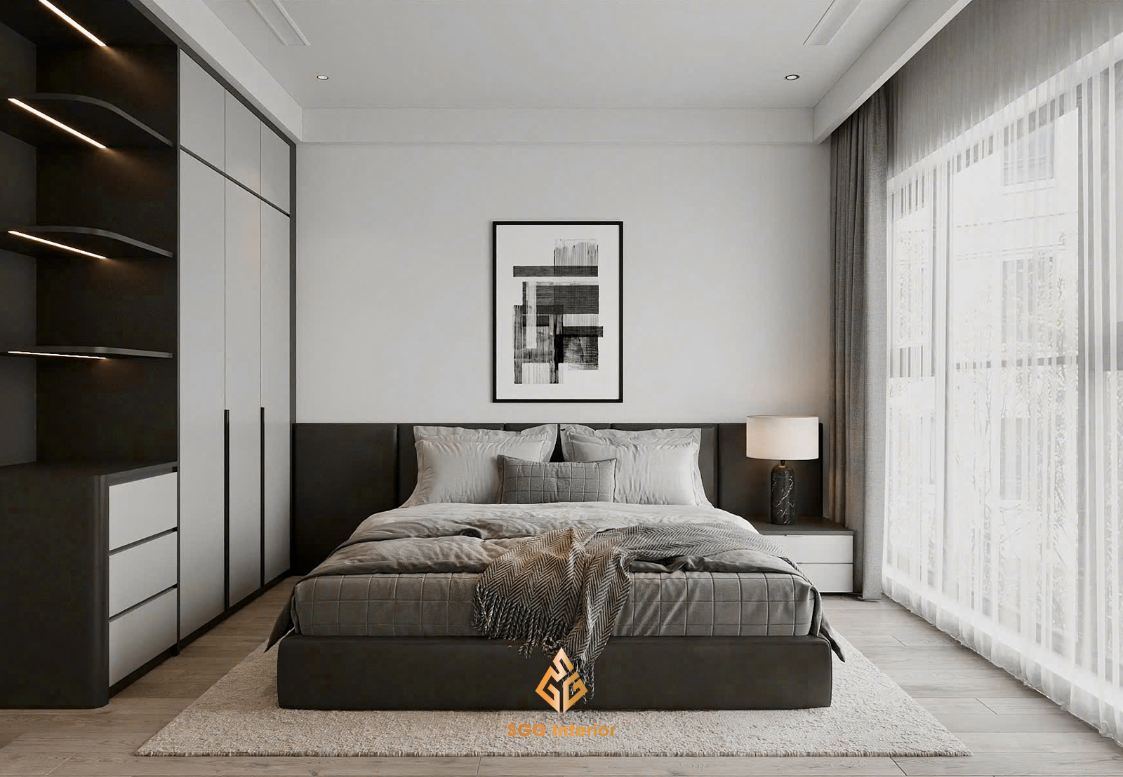 Thiết kế nội thất thanh thoát cho căn hộ Vinhomes Skylake Phạm Hùng
