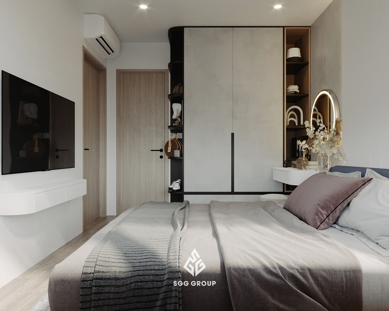 Mái Nhật lạ mắt trong căn hộ 2PN (55m2) tại Vinsmart